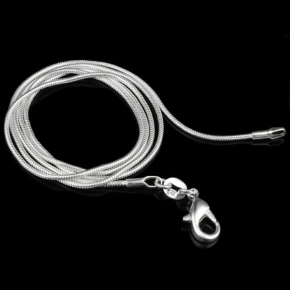 925 Sterling Silver Snake Chain Necklace - Picture 3 of 5
